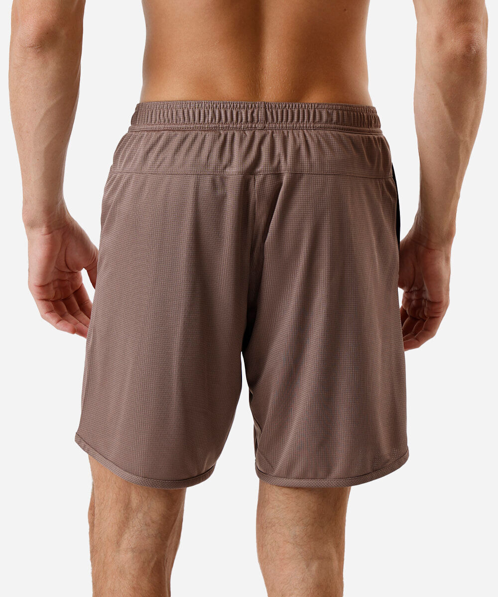 bermuda masculina texturizada marrom