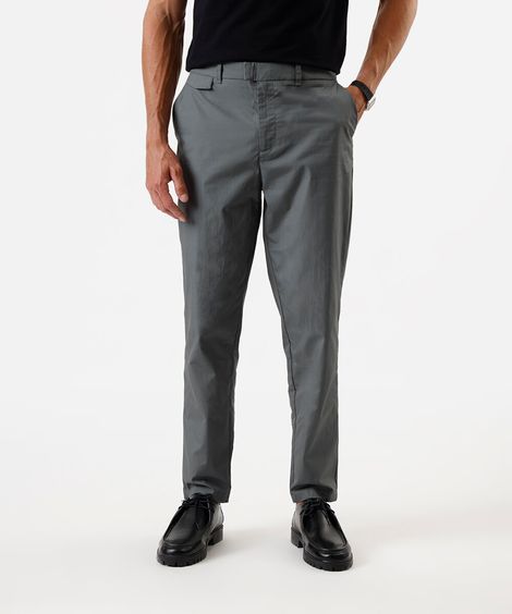 calça slim masculina de alfaiataria verde