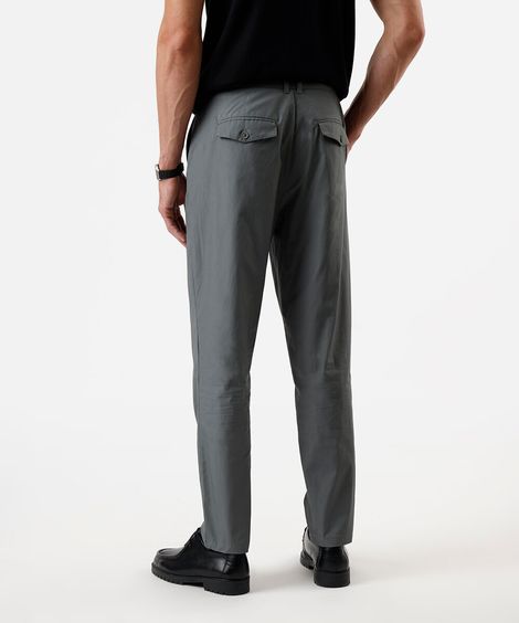 calça slim masculina de alfaiataria verde