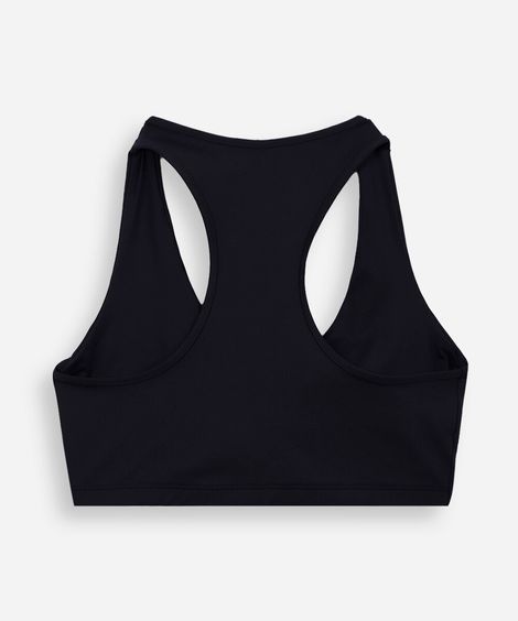 top nadador juvenil de poliamida preto