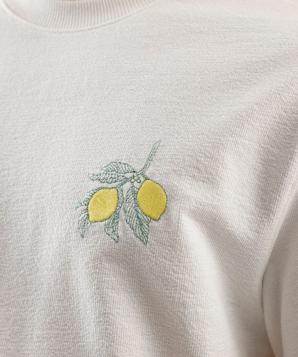 camiseta masculina de algodão bordada off white