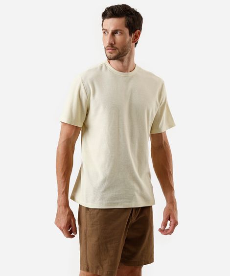 camiseta comfort masculina manga curta verde