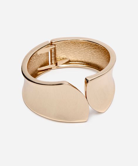 bracelete arredondado dourado