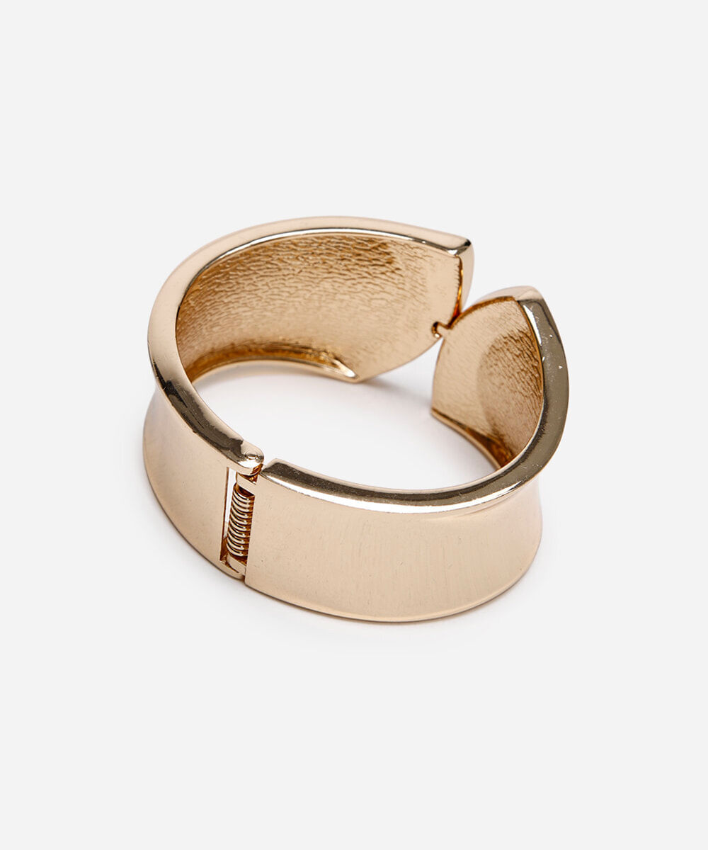 bracelete arredondado dourado