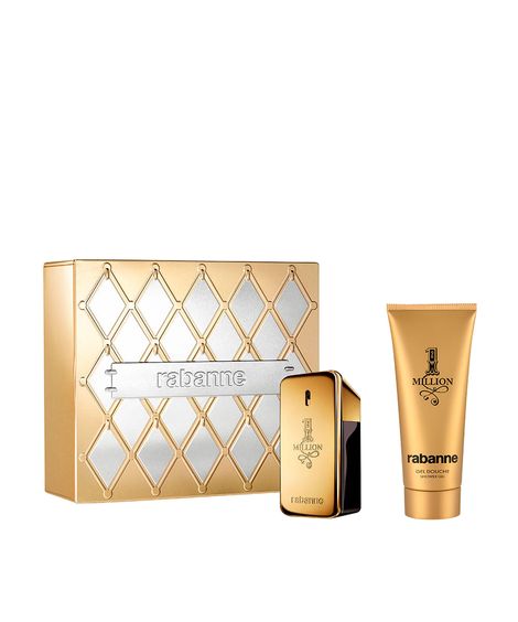 kit perfume masculino rabanne 1 million eau de toilette 50ml e gel de banho 100ml