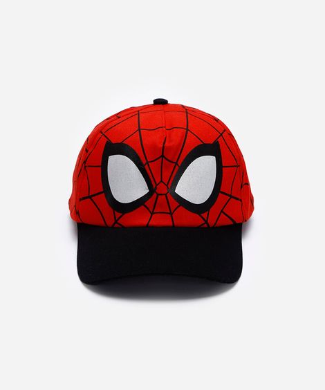 boné infantil homem aranha vermelho