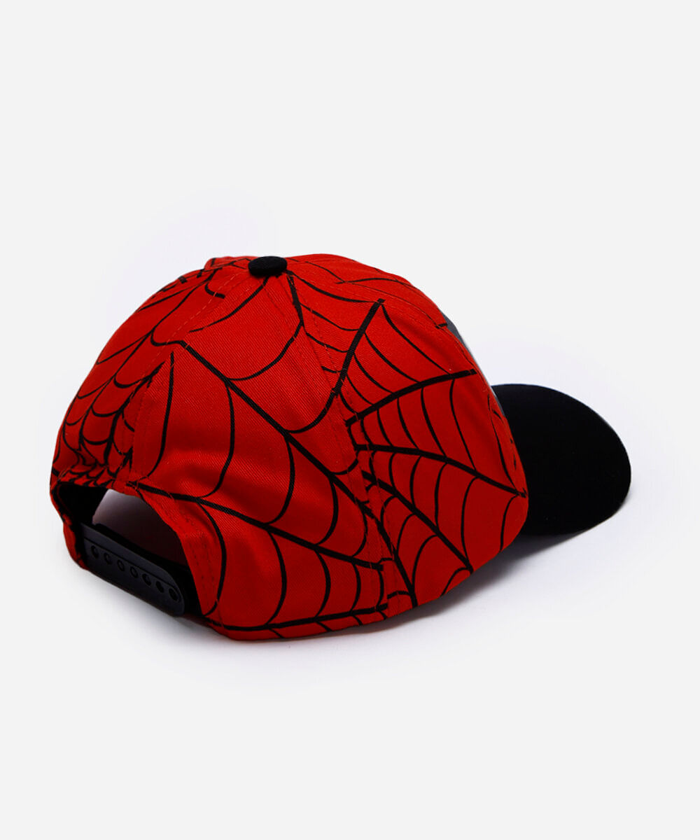 boné infantil homem aranha vermelho