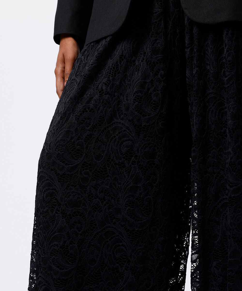 calça aladim feminina de renda mindset preta