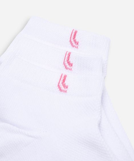 kit de 3 meias feminina cano médio lupo branca