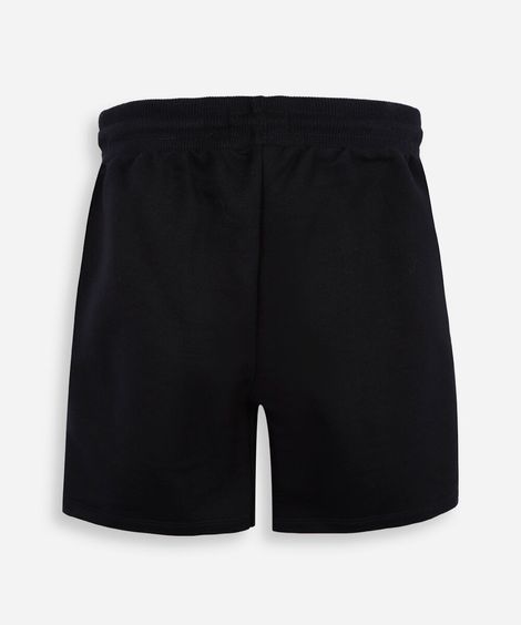 bermuda infantil de moletom com listras preta