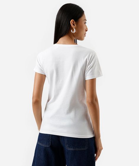 camiseta feminina de algodão harry potter off white