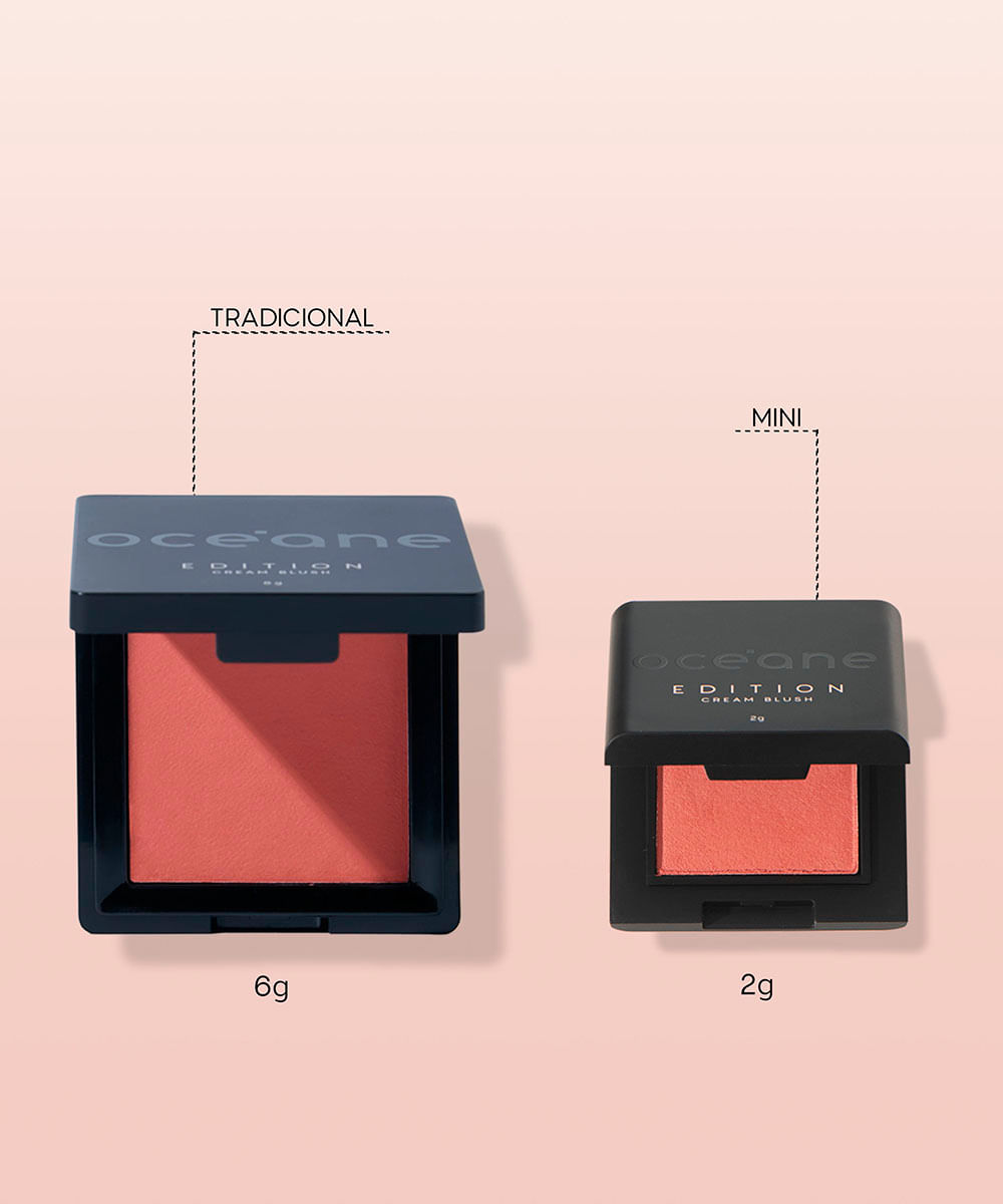 kit océane gift set mini cream blush e pó solto cover me up powder