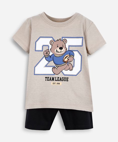 conjunto infantil curto tigre