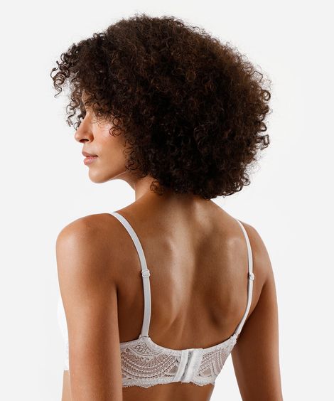 sutiã meia taça feminino com renda off white