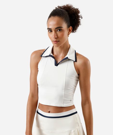 regata esportiva polo feminina off white
