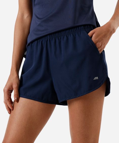 short running feminino esportivo ace azul