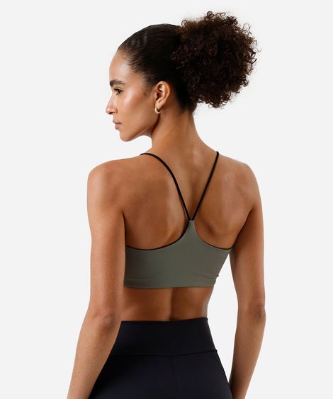 top feminino dupla face esportivo ace verde