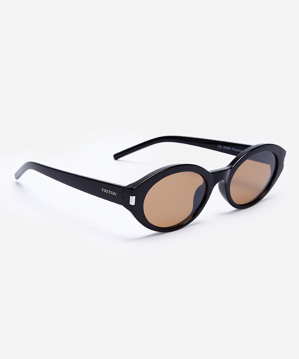 óculos de sol oval triton preto