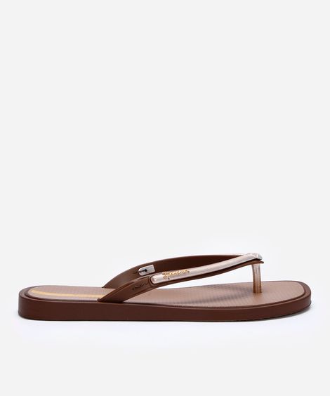 chinelo ipanema luzze marrom