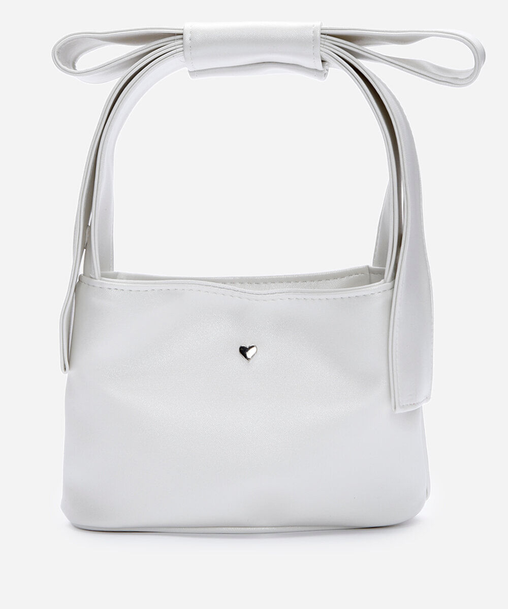 bolsa infantil laço branca