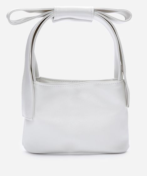 bolsa infantil laço branca
