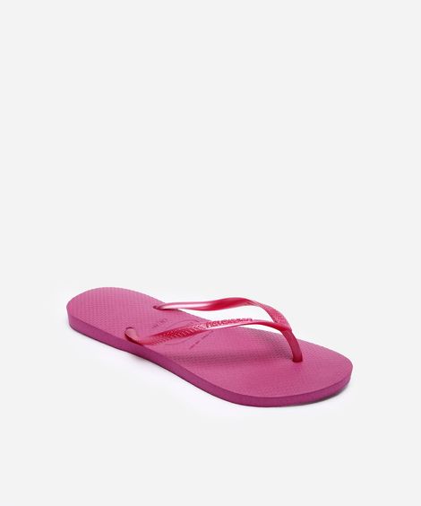 chinelo slim havaianas rosa