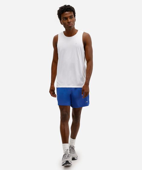 short running masculino esportivo ace com recorte e refletivos azul