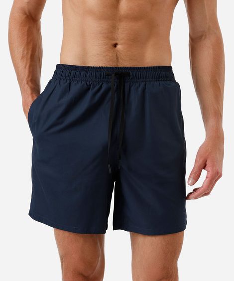 short masculino esportivo cós duplo azul