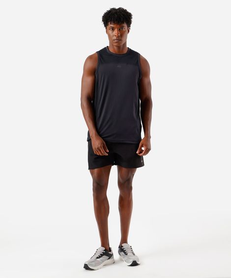 short masculino esportivo bolso com zíper preto