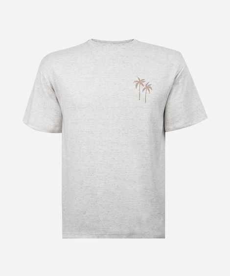 camiseta juvenil com algodão estampada off white