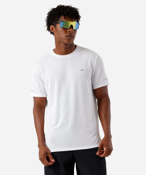 camiseta masculina esportiva branca