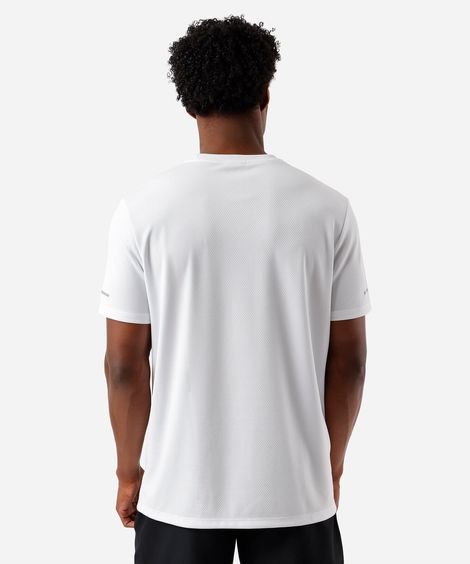 camiseta masculina esportiva branca