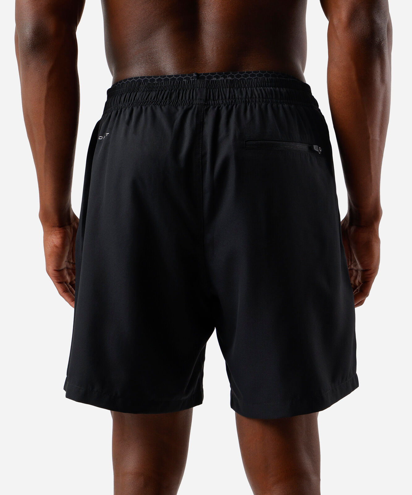short masculino esportivo cós duplo preto