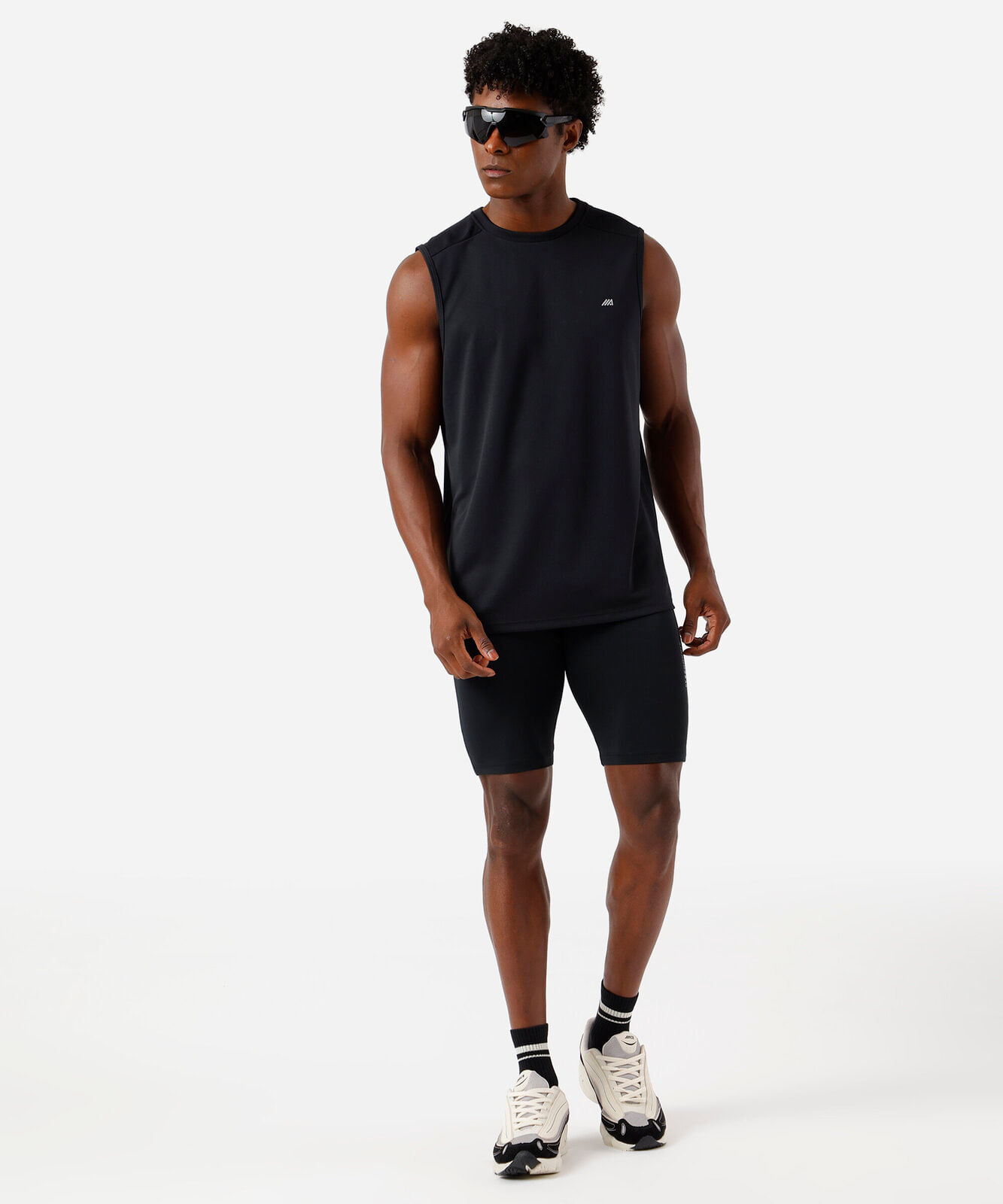 bermuda masculina de compressão preta