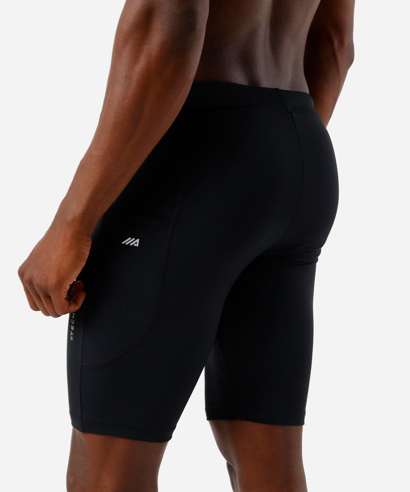 bermuda masculina de compressão preta