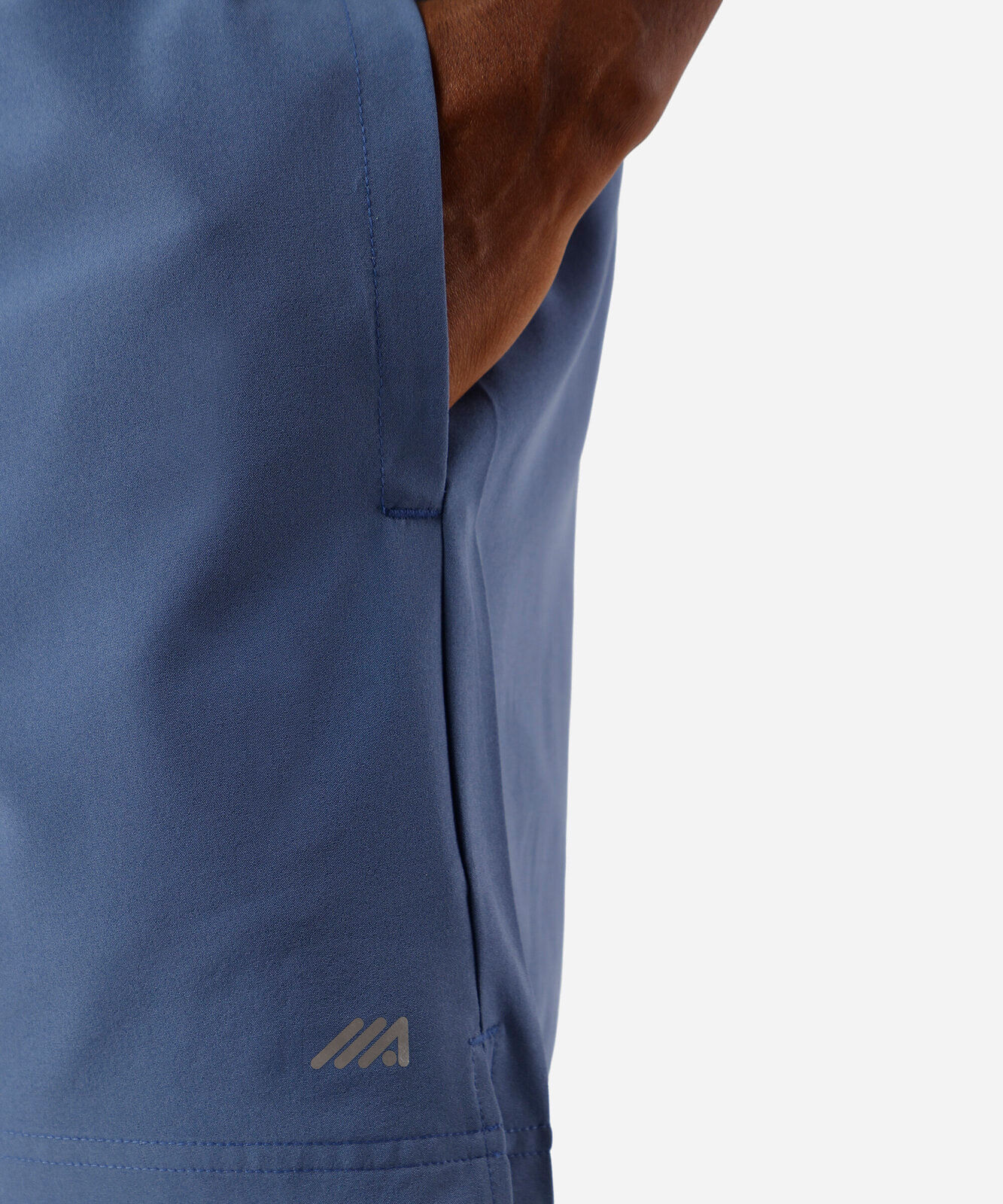 short masculino esportivo ace bolso com zíper azul