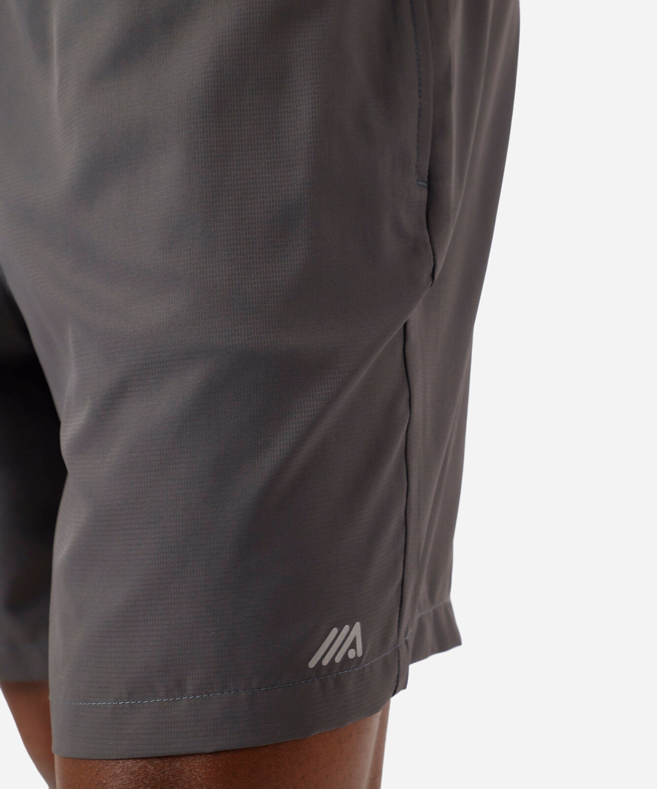 short masculino esportivo cós duplo cinza