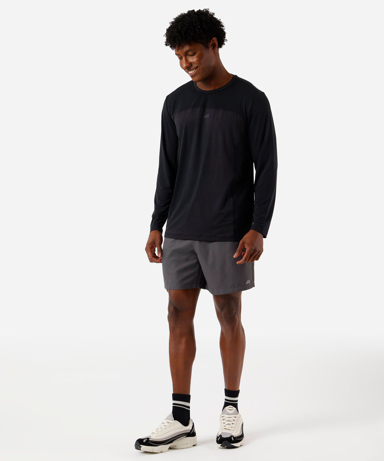 short masculino esportivo cós duplo cinza