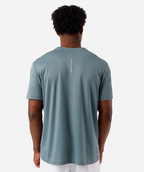 camiseta masculina esportiva quadriculada verde