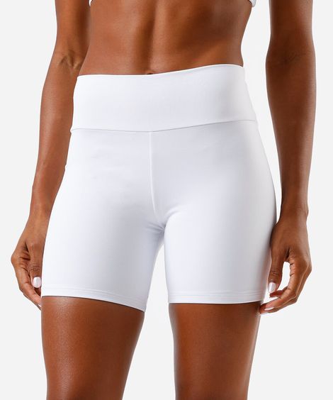bermuda feminina esportiva branca