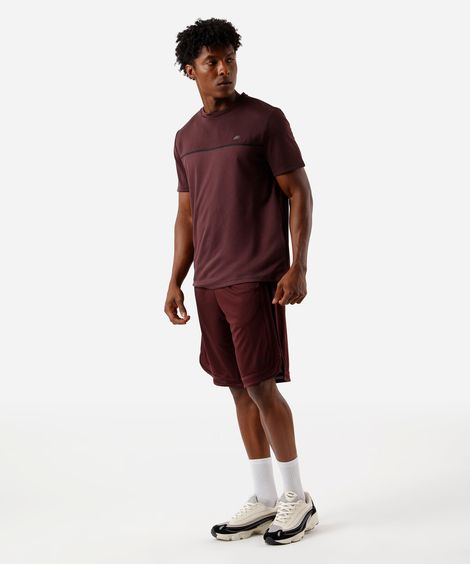 bermuda masculina texturizada vinho