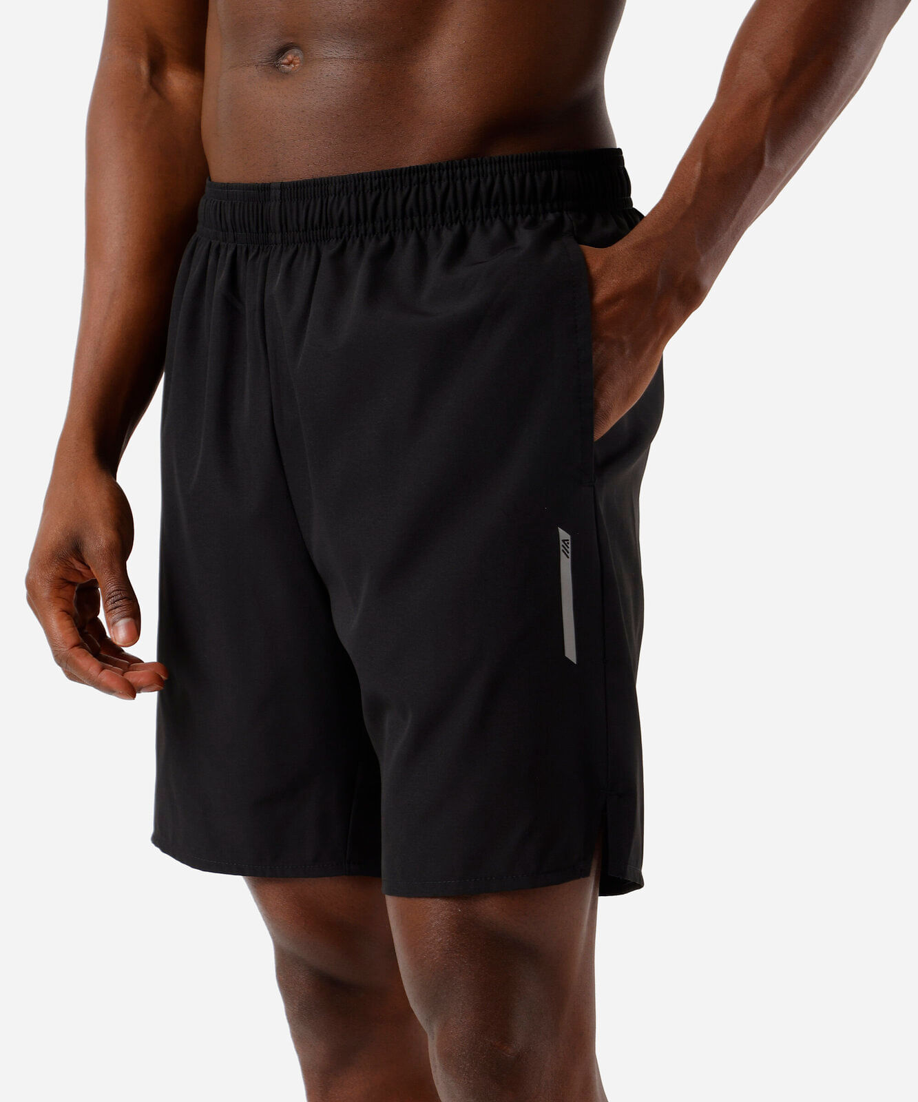 short masculino esportivo com bermuda interna preto