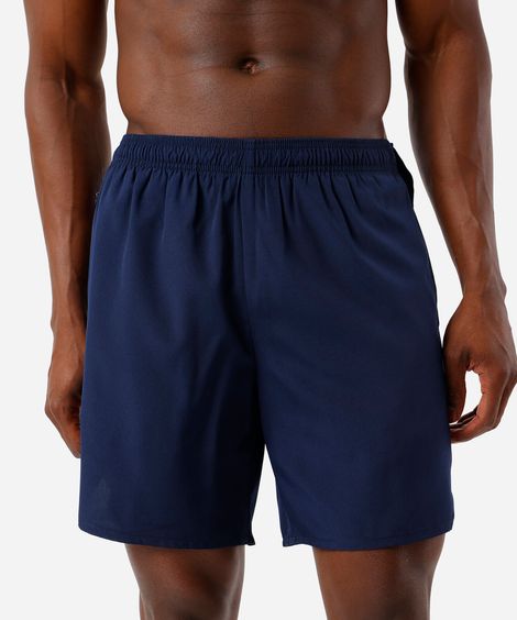 short masculino esportivo com bermuda interna azul
