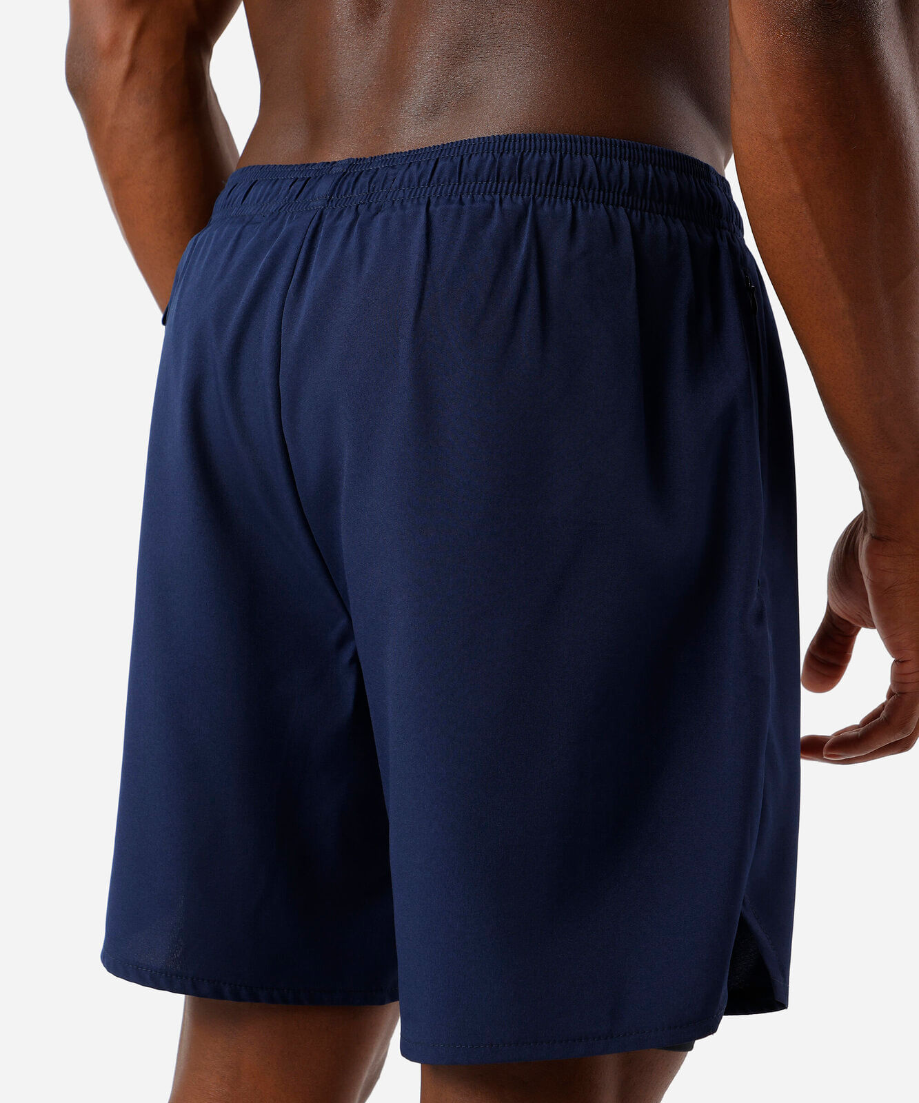 short masculino esportivo com bermuda interna azul