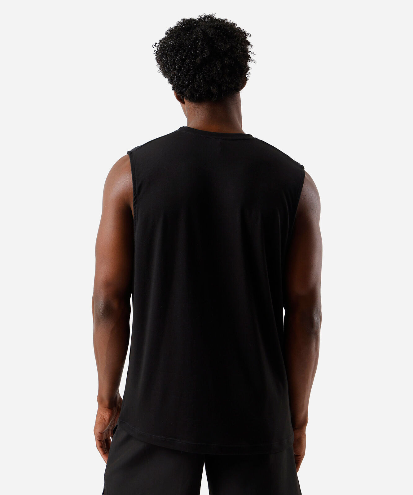 regata masculina recorte ombros ace preta