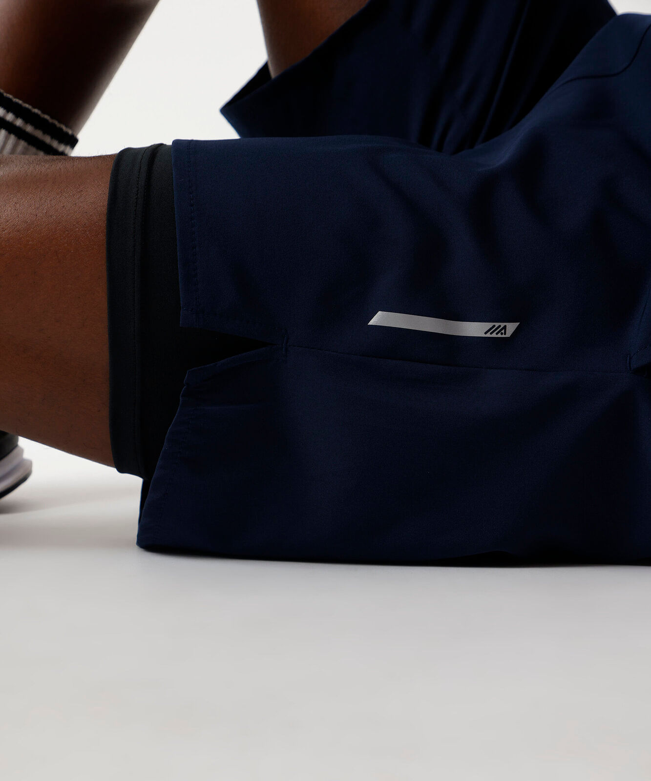 short masculino esportivo ace com bermuda interna azul