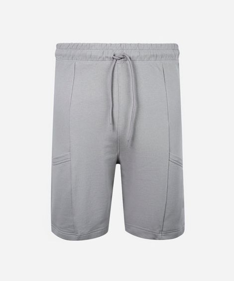 bermuda juvenil com nervura com bolso  cinza