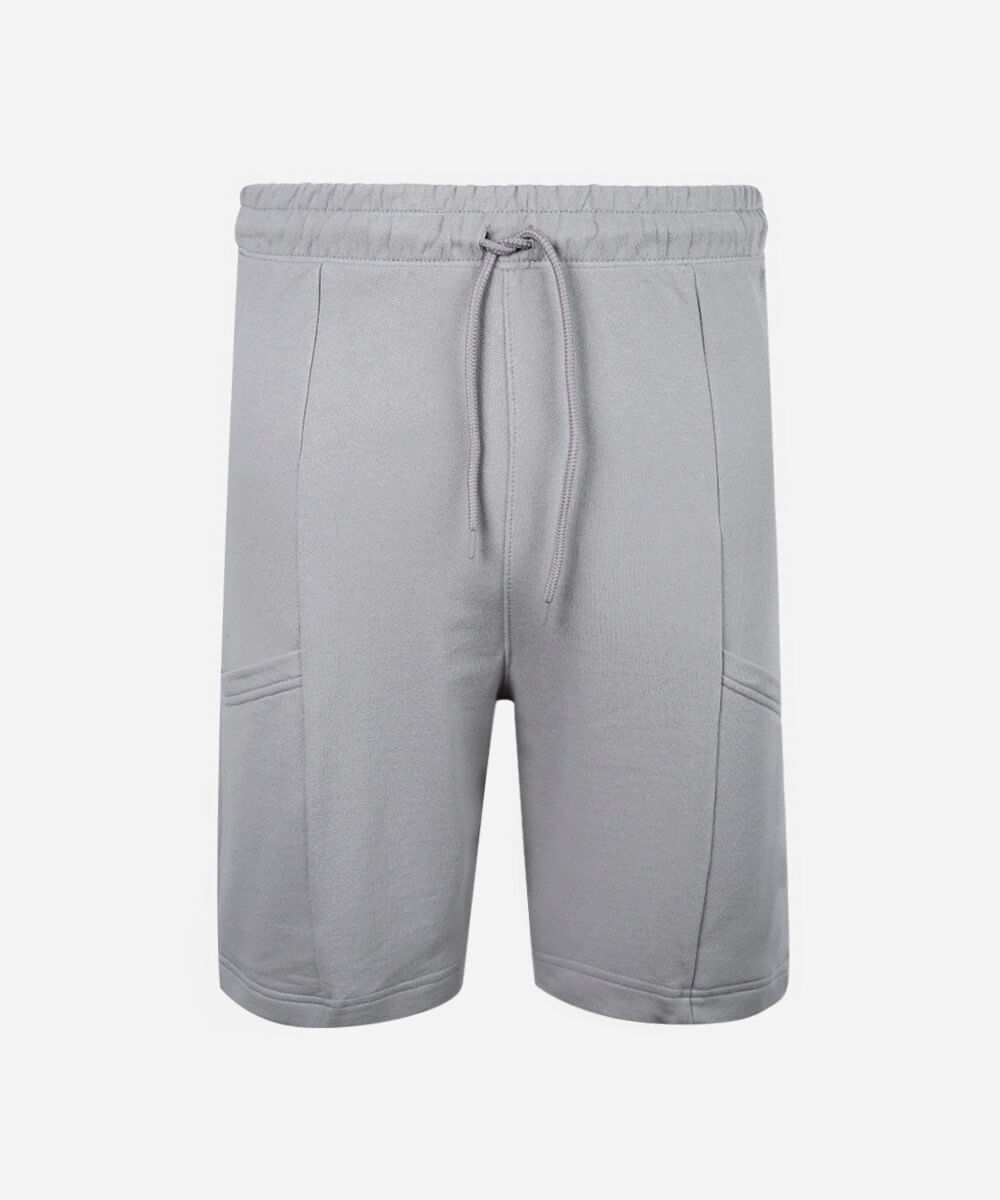 bermuda juvenil com nervura com bolso  cinza