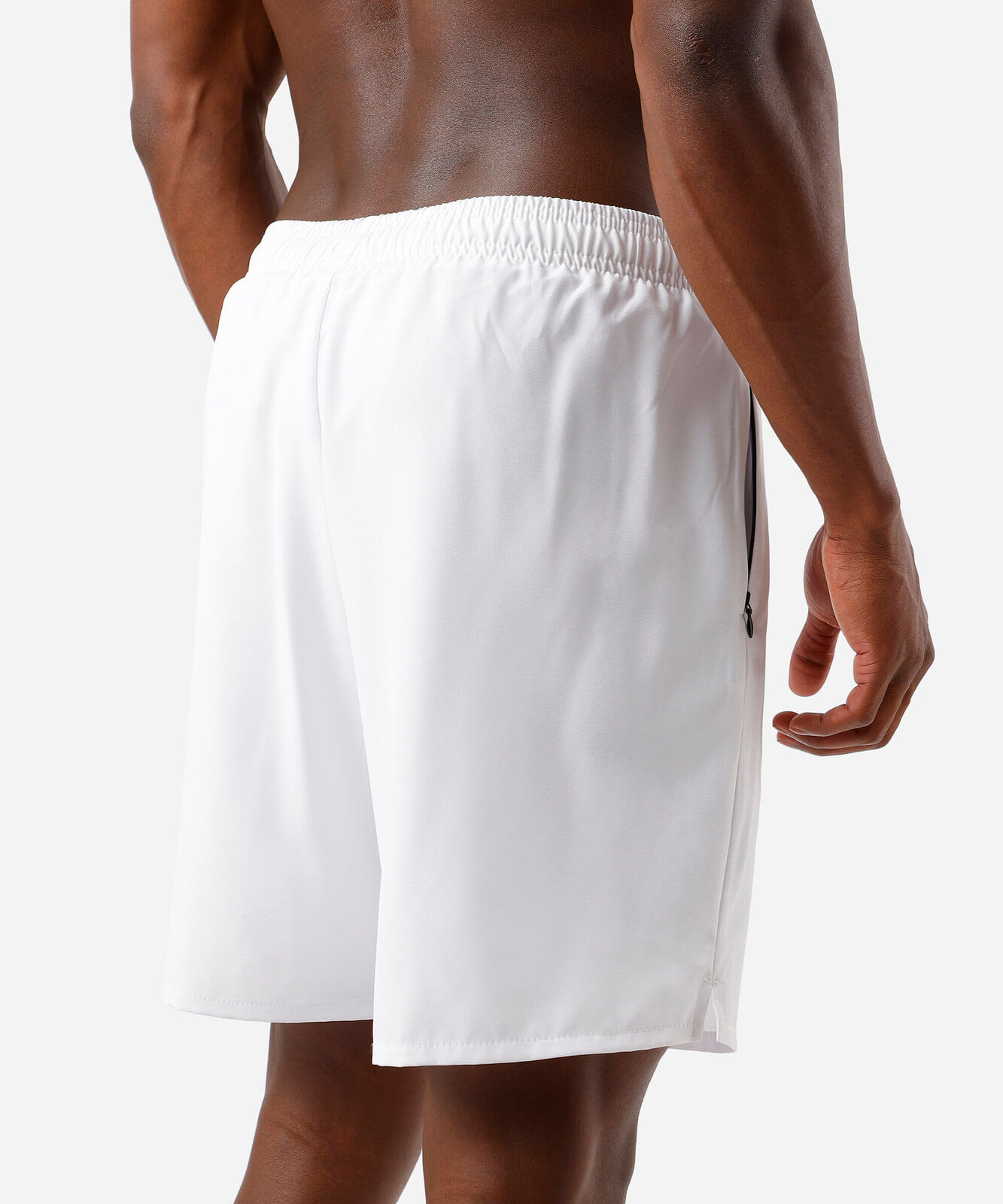 short masculino esportivo com bermuda interna branco