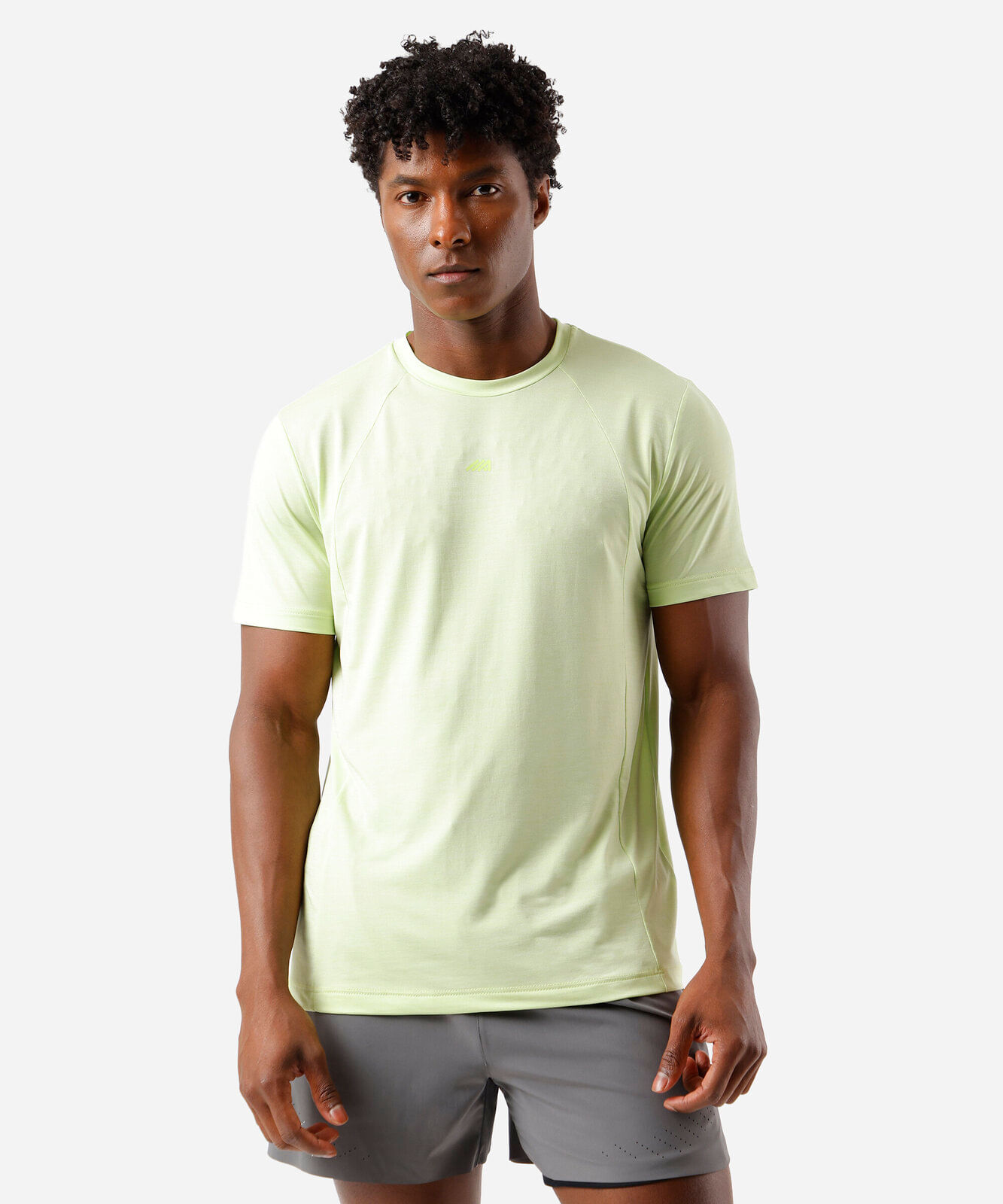 camiseta slim masculina esportiva verde